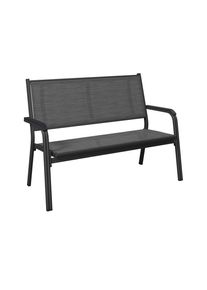 Kettler 2-Sitzer-Bank, Anthrazit, Grau, Metall, Textil, 137.5x97x67 cm, Gartenm&ouml;bel, Gartenb&auml;nke, Gartenb&auml;nke