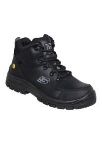 Arbeitsschuh Skechers "Pending" Gr. 48,5, schwarz, 48,5, Obermaterial: 100% Rindsleder Leather cow., Schuhe, Arbeitsschuh