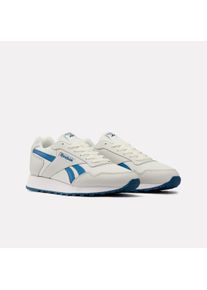 Sneaker Reebok CLASSIC "REEBOK GLIDE", Damen, Gr. 45, wei&szlig; (chalk, athleticblau, simplebraun), Leder, Synthetik, Textil, Schuhe Sneaker