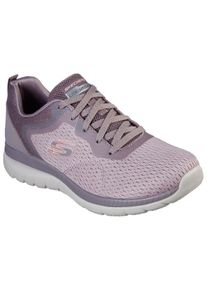 Sneaker Skechers "Bountiful", Damen, Gr. 37,5, rosa (dunkelrosa), Obermaterial: 50% Rindsleder Leather cow. 50% Lammleder LEL., Schuhe Sneaker