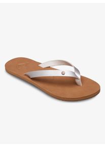 Zehentrenner Roxy "JYLL III", Damen, Gr. 38, gold, Synthetik, Schuhe Zehentrenner