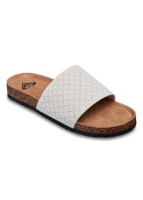 Sandale Roxy "MANNAE SLIDE", Damen, Gr. 42, taupe, Synthetik, Schuhe Sandale, Pantolette, Sommerschuh