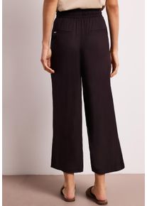 Stoffhose Street One "Style Emee", Damen, Gr. 46, L&auml;nge 26, deep earth, Web, Obermaterial: 100% Viskose, unifarben, l&auml;ssig geschnitten 3/4-L&auml;nge, Hosen Stoffhose, 3/4-Sommerhose mit elastischem Bund und Tunnelzug