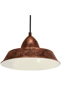 Eglo H&auml;ngeleuchte "AUCKLAND Pendellampe, Stahl, E27, IP20, Vintage, Esszimmerlampe, Lampe", braun (kupferfarben), 1, &Oslash; 26cm H: 8cm, Leuchten, H&auml;ngeleuchte, H110 x &Oslash;26 cm, kupferfarben-antik, 1X60W exkl., H&auml;ngeleuchte