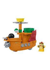 Spielzeug-Boot Fisher-Price "Little People Super Mario Bowser's Airship", bunt, Spielzeugfahrzeuge, Kinder, Kunststoff, Spielzeug-Boot
