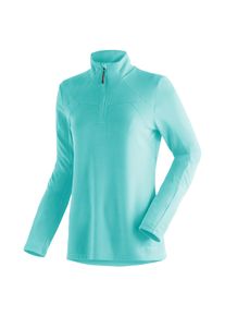 Funktionsshirt Maier Sports "Bianka", Damen, Gr. 42, t&uuml;rkis, 100% Polyester, Shirts Funktionsshirt, funktionaler Damen Midlayer f&uuml;r Outdoor Touren und Ausfl&uuml;ge