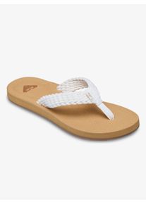 Zehentrenner Roxy "PORTO IV", Damen, Gr. 41, natural 1, Synthetik, Textil, Schuhe Zehentrenner