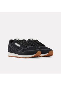 Trainingsschuh Reebok CLASSIC "CLASSIC LEATHER", Damen, Gr. 38,5, schwarz, chalk, gum, Leder, Schuhe Trainingsschuh