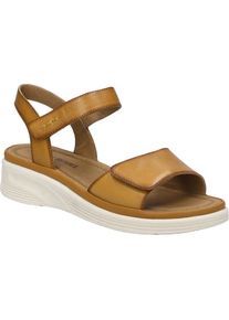 Sandale Josef Seibel "Sevran 01, amber", Damen, Gr. 42, gelb (amber), Obermaterial: 100% Rindsleder Leather cow., Schuhe Sandale