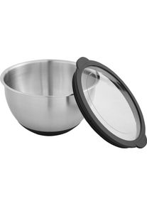 Sch&uuml;ssel OTTO HOME "Sissela, inkl. Deckel, &Oslash; 14 / 18 / 22 cm", silberfarben, Edelstahl 18/10, Sch&uuml;sseln, Sch&uuml;ssel, Ideal zum Zubereiten, Lagern und Servieren von Speisen