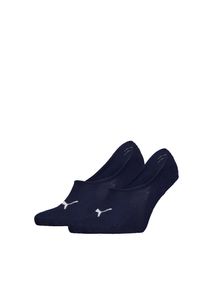 F&uuml;&szlig;linge Puma "Puma UNISEX HIGH CUT FOOTIE 2P", Damen, Gr. 43-46, navy, Baumwollmischung, normal, Socken F&uuml;&szlig;linge, No-Show-Socks, Silikon in der Ferse f&uuml;r optimalen Halt