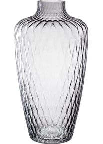 Dekovase Leonardo "GK/Vase GIULIA", grau, B:20cm H:38cm T:20cm, Glas, Vasen, Dekovase