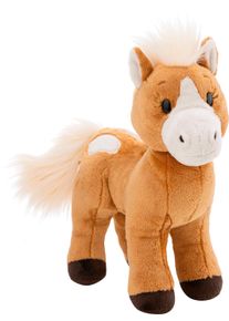 Kuscheltier Nici "Farm Friends, Pferd braun Holly K. Pony, 27 cm stehend", braun, Pl&uuml;schfiguren, KinderB:10cm H:27cm L:27cm, Kuscheltier, enth&auml;lt recyceltes Material, B:10cm H:27cm L:27cm