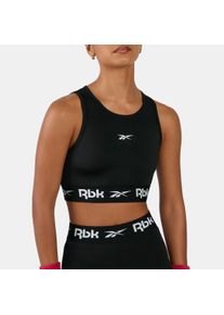 Sport-BH Reebok "ID TRAIN CUTOUT BRALETTE", Damen, Gr. XXL, N-Gr, schwarz, Obermaterial: 84% Polyester, 16% Elasthan, BHs Sport-BH, f&uuml;r vielseitige Sportmode, sportlicher Stil, komfortabler Halt