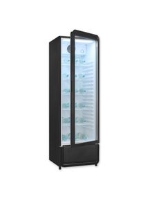 Exquisit Getr&auml;nkek&uuml;hlschrank "GKS260-GT-431D schwarz", Energieeffizienz: D, schwarz, Rechtsanschlag, nicht wechselbar, K&uuml;hlschr&auml;nke, Alles auf einen Blick dank Isolierglast&uuml;r und &uuml;bersichtliche Lagerung, Getr&auml;nkek&uuml;hlschrank