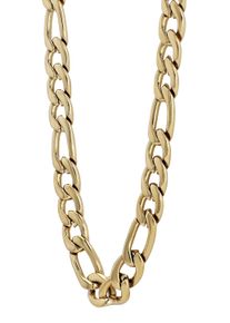 Adelia&acute;s Gliederkette ADELIA&acute;S "Unisex Halskette &iquest; Figarokette aus Edelstahl 60 cm" Gr. 60, gold, Halsketten, Damen, Edelstahl, Gliederkette