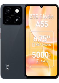 ZTE Smartphone "Blade A55", Energieeffizienz: B, schwarz, 64 GB, Mobiltelefone, Smartphone