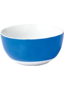 M&uuml;slischale Van Well "Vario", blau (blau, wei&szlig;), B:21,5cm H:14,5cm T:15cm &Oslash;:14cm, Porzellan, Sch&uuml;sseln, M&uuml;slischale, sp&uuml;lmaschinen- und mikrowellengeeignet, &Oslash; 14 cm
