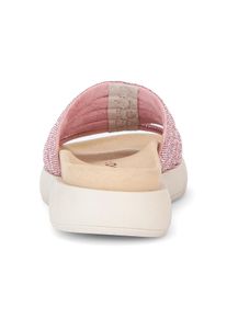 Pantolette Gabor, Damen, Gr. 42, pink (rosa), Textil, Schuhe Pantolette, Plateau, Sommerschuh, Schlappen in funkelnder Optik