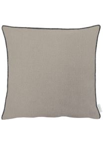 Dekokissen Apelt "Stone", beige (beige, unifarben), B:59cm L:59cm, Leinen, Polyester, Dekokissen_Sitzkissen_Kissenh&uuml;llen, Dekokissen, mit Kettelrand