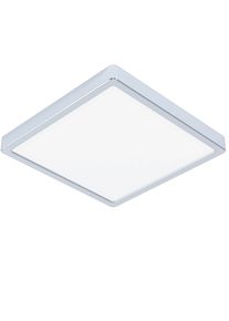 Eglo Aufbauleuchte "Fueva 5 Deckenlampe, Badlampe, Stahl und Kunststoff, chrom, wei&szlig;, IP44", silberfarben, 1, H: 3cm, 1 Stk., Leuchten, &Oslash; 28,5 cm, Aufbauleuchte, Bad-Deckenlampe, LED Aufbaulampe, IP44, Aufbauleuchte