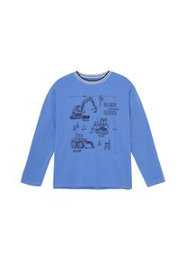 Sweater Minymo "Sweater MIT-shirt LS", Jungen, Gr. 152, rot (regatta), Obermaterial: 95% Baumwolle CO. 5% Elasthan EL., Sweatshirts Sweater