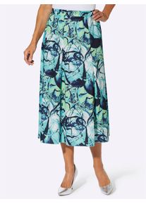 Schlupfrock Classic Basics, Damen, Gr. 56, ozean, marine, bedruckt, 100% Polyester, gemustert, mehrfarbig, wadenlang, R&ouml;cke Schlupfrock