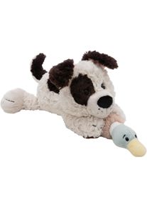 Kuscheltier Nici "Homies, Hund wei&szlig; & Ente, 30cm liegend", wei&szlig;, Pl&uuml;schfiguren, KinderB:10cm H:15cm L:37cm, Kuscheltier, B:10cm H:15cm L:37cm