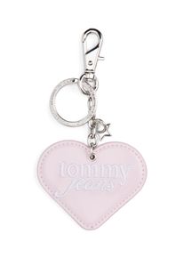 Schl&uuml;sselanh&auml;nger Tommy Jeans "TJW PU HEART CHARM", Damen, rose, Lederimitat, Schl&uuml;sselanh&auml;nger Schl&uuml;sselanh&auml;nger, Taschenanh&auml;nger, Accessoires, Taschen Charm, Bag Charm in Herzform