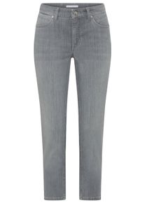 7/8-Jeans MAC "MELANIE 7/8 summer", Damen, Gr. 38, L&auml;nge 29, grau comercial wash, Denim/Jeans, Obermaterial: 86% Baumwolle, 10% Polyester, 4% Elasthan, straight fit 7/8-L&auml;nge, Jeans 7/8-Jeans, Sommerliche Denim-Qualit&auml;t, sehr leicht im Gewicht