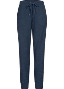 Regenhose LPO "Damen Hose Babette", Damen, Gr. 19, Normalgr&ouml;&szlig;en, blau (navy blazer melange), 50% Viskose, 45% Polyester, 5% Elasthan, Hosen Regenhose