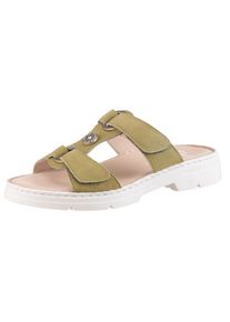 Pantolette Ara "LA PALMA", Damen, Gr. 36, gr&uuml;n (kiwi), Veloursleder, unifarben, Schuhe Pantolette, Sandale, Klettschuh in Schuhweite G (= weit)