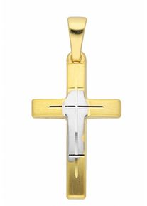 Adelia&acute;s Kettenanh&auml;nger ADELIA&acute;S "585 Gold Kreuz Anh&auml;nger", gold, Schmuckanh&auml;nger, Damen, Gelbgold 585, Kettenanh&auml;nger