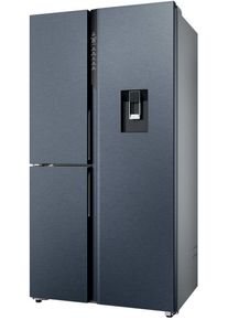 Haier Multi Door "HSPR79F18DWMB", Energieeffizienz: D, grau (beige), NoFrost, K&uuml;hlschr&auml;nke, Humidity Zone: Obst, Gem&uuml;se und Salat 2x l&auml;nger frisch halten, Multi Door