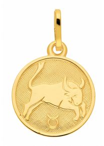 Adelia&acute;s Kettenanh&auml;nger ADELIA&acute;S "333 Gold Sternzeichen Anh&auml;nger Stier &Oslash; 11,8 mm", gold, Schmuckanh&auml;nger, Damen, Gelbgold 333, Kettenanh&auml;nger
