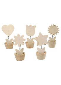 Creativ Company Decorate your Wooden Memoclip Flower 10pcs.