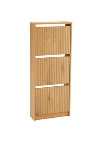 CARRYHOME Schuhkipper, Eichefarben, Holzwerkstoff, 49x122x18 cm, Typenauswahl, Beim&ouml;bel erh&auml;ltlich, stehend, Holzm&ouml;bel, Garderobe Holz, Schuhkipper Holz