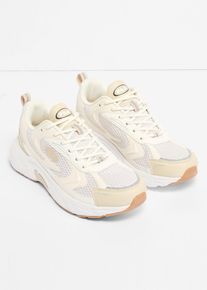 Chunky sneaker Fila con inserto in mesh, Beige, Taglia 42, bonprix