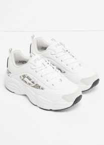 Chunky sneaker Fila con dettagli animalier, Bianco, Taglia 39, bonprix