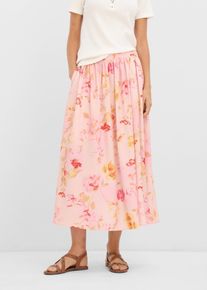 Gonna lunga in cr&ecirc;pe leggero, rosa, Taglia 44, bonprix