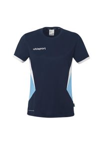 Trainingsshirt Uhlsport "Trainings-T-Shirt Equipe 29 Women", Damen, Gr. XS, blau (marine, skyblau, wei&szlig;), Obermaterial: 100% Polyester Pol. recyc.., Shirts Trainingsshirt