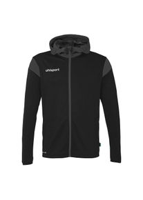 Trainingsjacke Uhlsport "Kapuzenjacke Squad 27 Track Hood Kids", Jungen, Gr. 140, schwarz (schwarz, anthra), Obermaterial: 100% Polyester Pol. recyc.., Jacken Trainingsjacke