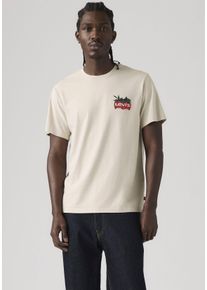 Levi's T-Shirt LEVI'S "SS RELAXED FIT TEE", Herren, Gr. XL, coastal creative fresh and smooth pumice stone, Jersey, Obermaterial: 100% Baumwolle, relaxed fit h&uuml;ftbedeckend, Rundhals, Shirts T-Shirt, mit gro&szlig;em Frontprint
