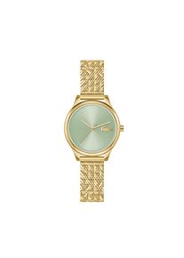 Quarzuhr Calvin Klein "Mini Crocodelle", goldfarben, gr&uuml;n, Armbanduhren, Damen, Quarzuhr, Armbanduhr, Damenuhr, Edelstahlarmband, analog