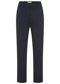 Marc O'Polo Jerseyhose MARC O'POLO, Damen, Gr. 40, N-Gr, maritime blau, Jersey, Obermaterial: 70% Viskose, 25% Polyamid, 5% Elasthan, slim fit kn&ouml;chellang, Hosen Jerseyhose