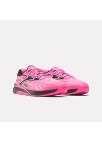 Trainingsschuh Reebok "NANO X5 EDGE", Damen, Gr. 37,5, atomic pink, wei&szlig;, Synthetik, Textil, Schuhe Trainingsschuh