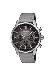 Chronograph CASIO EDIFICE, grau, dunkelgrau, Armbanduhren, Herren, Chronograph, Quarzuhr, Armbanduhr, Herrenuhr, analog, Tag, Stoppfunktion