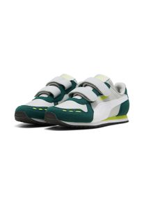 Sneaker Puma "CABANA RACER SL 20 V PS", M&auml;dchen, Gr. 30, Textil, gr&uuml;n (cool light gray, Puma wei&szlig;, schwarz myrtle, lime smash), Synthetik, unifarben, Schuhe Sneaker, f&uuml;r sportliche Aktivit&auml;ten und Streetwear, leichtes Tragegef&uuml;hl