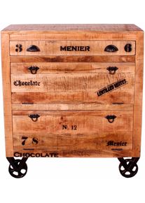 Schuhschrank Sit "Rustic", beige (natur), B:85cm H:90cm T:40cm, Massivholz, Recyceltes Altholz, Schr&auml;nke, Schuhschrank, im Factory Design, Breite 82 cm, Shabby Chic, Vintage