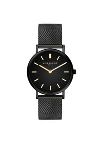 Quarzuhr Liebeskind Berlin "Pure Elegance", schwarz, Armbanduhren, Damen, Quarzuhr, Armbanduhr, Damenuhr, Edelstahlarmband, analog